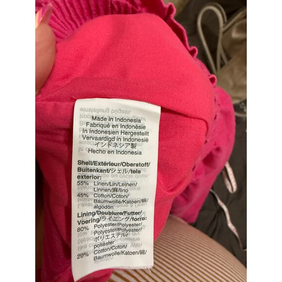 J.Crew Women’s Size 14 Pink Linen Cotton Scallop Hem Skirt - Picture 5 of 5